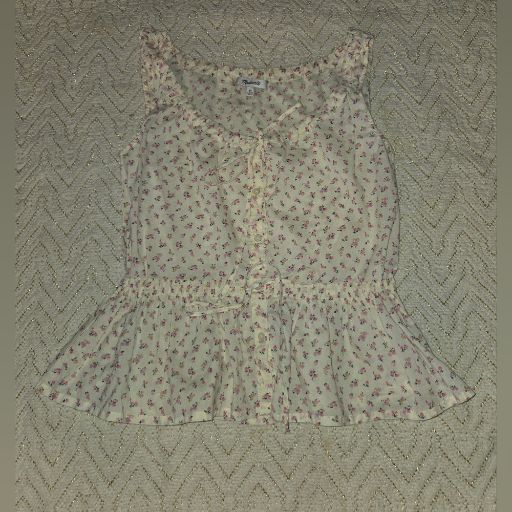 Madewell Floral Top